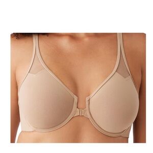 Wacoal 65124 Body by Wacoal Racerback Underwire Bra  Front Close 34B Beige New